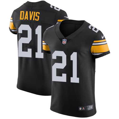 Nike Pittsburgh Steelers #21 Sean Davis Black Alternate Men's Stitched NFL Vapor Untouchable Elite Jersey