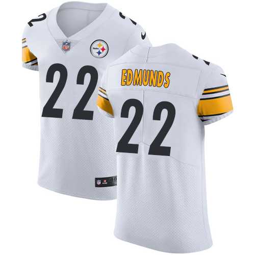Nike Pittsburgh Steelers #22 Terrell Edmunds White Men's Stitched NFL Vapor Untouchable Elite Jersey
