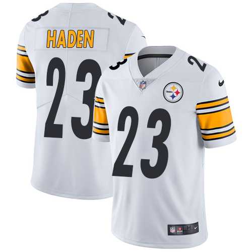 Nike Pittsburgh Steelers #23 Joe Haden White Men's Stitched NFL Vapor Untouchable Limited Jersey