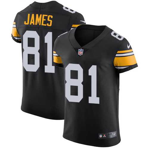 Nike Pittsburgh Steelers #81 Jesse James Black Alternate Men's Stitched NFL Vapor Untouchable Elite Jersey