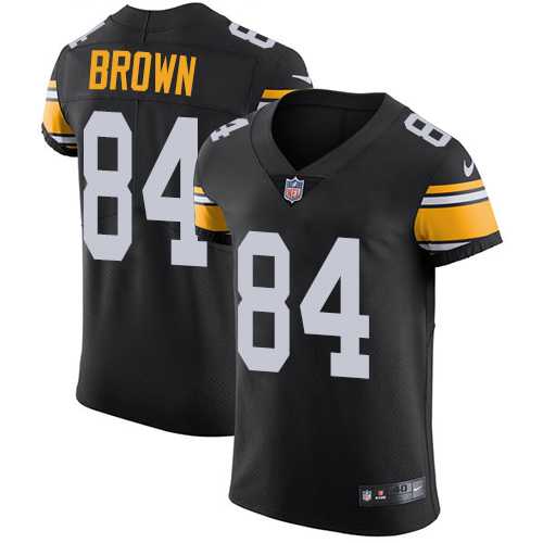 Nike Pittsburgh Steelers #84 Antonio Brown Black Alternate Men's Stitched NFL Vapor Untouchable Elite Jersey