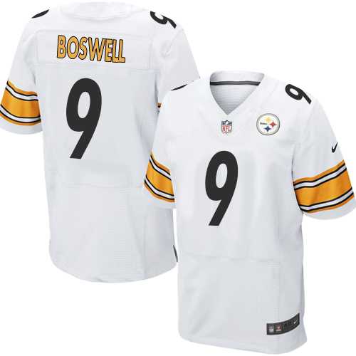 Nike Pittsburgh Steelers #9 Chris Boswell White Men's Stitched NFL Elite Jersey