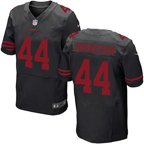 Nike San Francisco 49ers #44 Kyle Juszczyk Black Alternate Men's Stitched NFL Elite Jersey