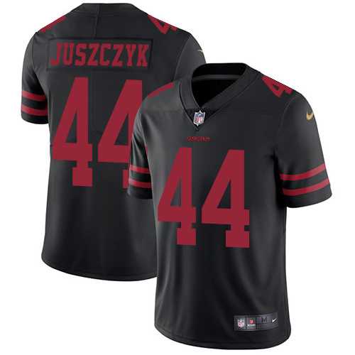 Nike San Francisco 49ers #44 Kyle Juszczyk Black Alternate Men's Stitched NFL Vapor Untouchable Limited Jersey