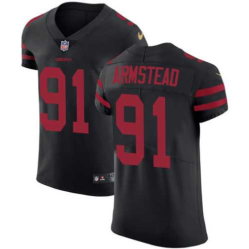 Nike San Francisco 49ers #91 Arik Armstead Black Alternate Men's Stitched NFL Vapor Untouchable Elite Jersey