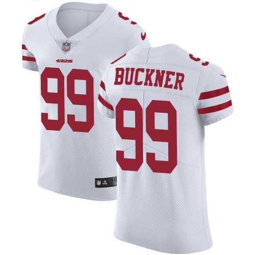 Nike San Francisco 49ers #99 DeForest Buckner White Men's Stitched NFL Vapor Untouchable Elite Jersey
