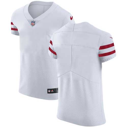 Nike San Francisco 49ers Blank White Men's Stitched NFL Vapor Untouchable Elite Jersey