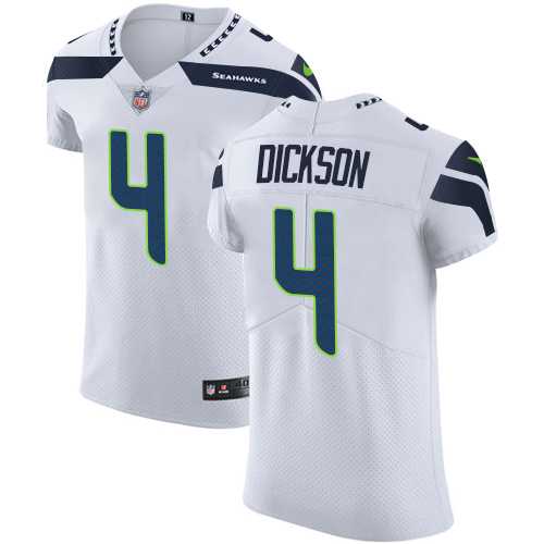Nike Seattle Seahawks #4 Michael Dickson White Men's Stitched NFL Vapor Untouchable Elite Jersey
