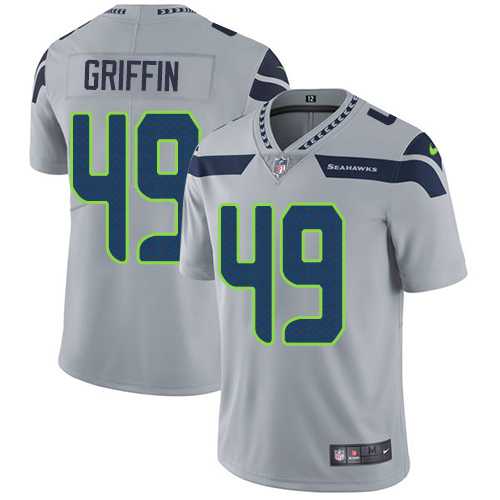 Nike Seattle Seahawks #49 Shaquem Griffin Grey Alternate Men's Stitched NFL Vapor Untouchable Limited Jersey