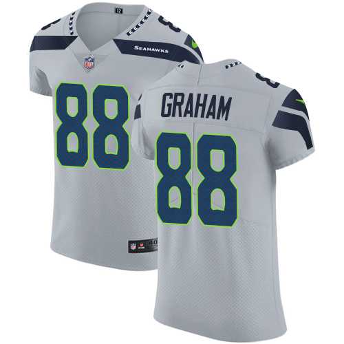 Nike Seattle Seahawks #88 Jimmy Graham Grey Alternate Men's Stitched NFL Vapor Untouchable Elite Jersey