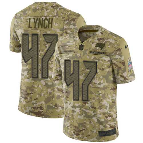 Nike Tampa Bay Buccaneers #47 John Lynch Camo Men's Stitched NFL Limited 2018 Salute To Service Jersey