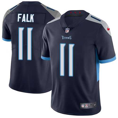 Nike Tennessee Titans #11 Luke Falk Navy Blue Alternate Men's Stitched NFL Vapor Untouchable Limited Jersey