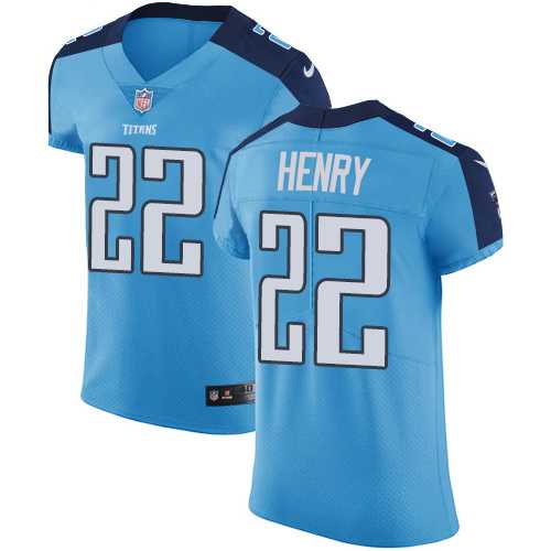 Nike Tennessee Titans #22 Derrick Henry Light Blue Team Color Men's Stitched NFL Vapor Untouchable Elite Jersey