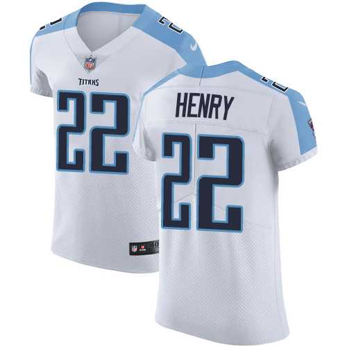 Nike Tennessee Titans #22 Derrick Henry White Men's Stitched NFL Vapor Untouchable Elite Jersey