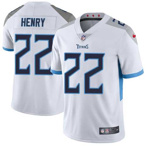 Nike Tennessee Titans #22 Derrick Henry White Men's Stitched NFL Vapor Untouchable Limited Jersey