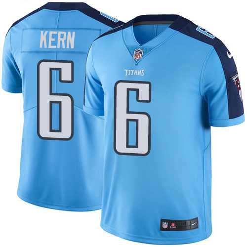 Nike Tennessee Titans #6 Brett Kern Light Blue Men's Stitched NFL Limited Rush Jersey