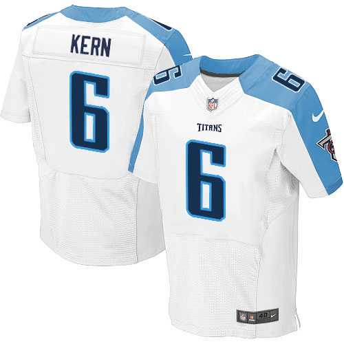 Nike Tennessee Titans #6 Brett Kern White Men's Stitched NFL Elite Jersey