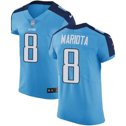 Nike Tennessee Titans #8 Marcus Mariota Light Blue Team Color Men's Stitched NFL Vapor Untouchable Elite Jersey