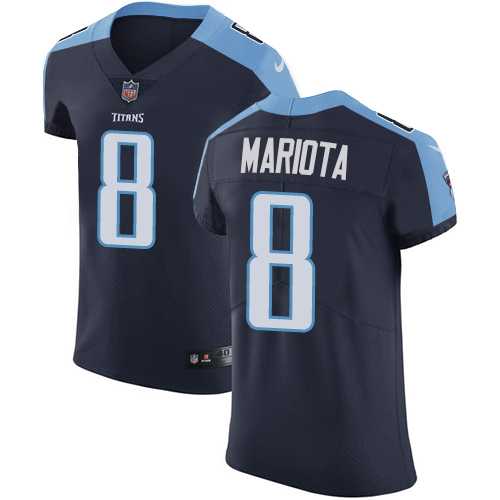 Nike Tennessee Titans #8 Marcus Mariota Navy Blue Alternate Men's Stitched NFL Vapor Untouchable Elite Jersey