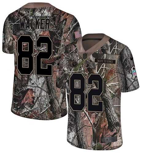 Nike Tennessee Titans #82 Delanie Walker Camo Men's Stitched NFL Limited Rush Realtree Jersey