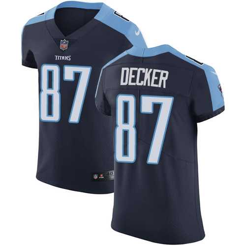 Nike Tennessee Titans #87 Eric Decker Navy Blue Alternate Men's Stitched NFL Vapor Untouchable Elite Jersey