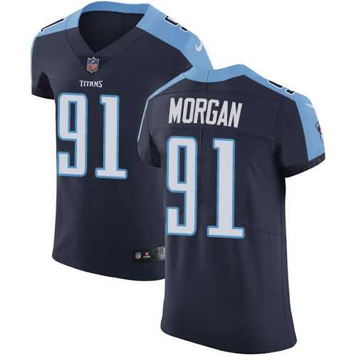 Nike Tennessee Titans #91 Derrick Morgan Navy Blue Alternate Men's Stitched NFL Vapor Untouchable Elite Jersey