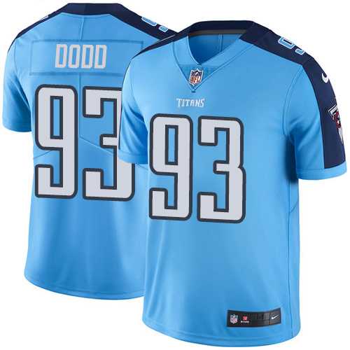 Nike Tennessee Titans #93 Kevin Dodd Light Blue Men's Stitched NFL Limited Rush Jersey