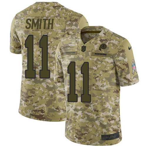 Nike Washington Redskins #11 Alex Smith Camo Men's Stitched NFL Limited 2018 Salute To Service Jersey