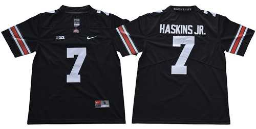 Ohio State Buckeyes #7 Dwayne Haskins Jr Black Limited Stitched NCAA