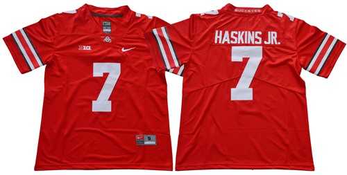 Ohio State Buckeyes #7 Dwayne Haskins Jr Red Limited Stitched NCAA
