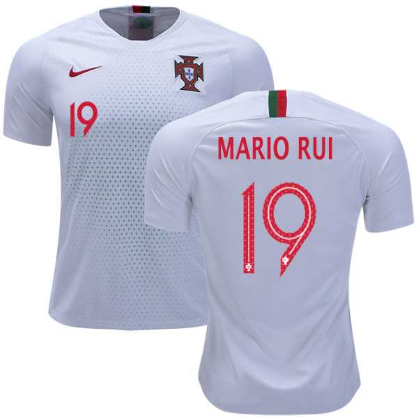 Portugal #19 Mario Rui Away Soccer Country Jersey