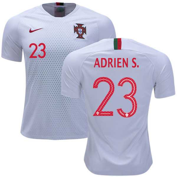 Portugal #23 Adrien S. Away Soccer Country Jersey