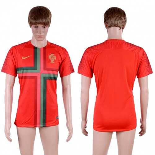 Portugal Blank Home Soccer Country Jersey