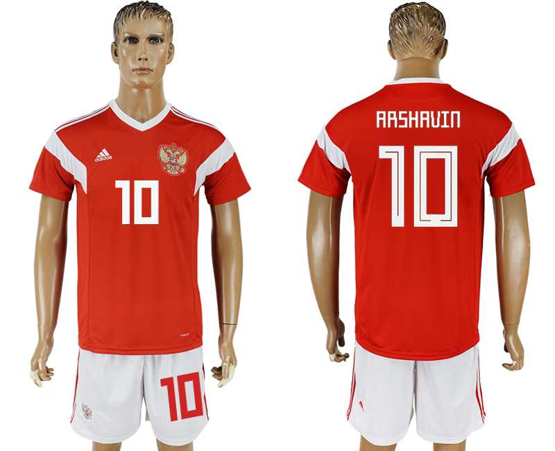 Russia #10 ARSHAVIN Home 2018 FIFA World Cup Soccer Jersey