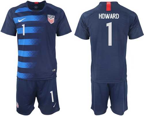 USA #1 Howard Away Soccer Country Jersey