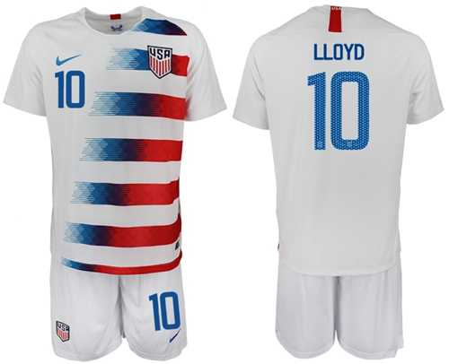 USA #10 Lloyd Home Soccer Country Jersey
