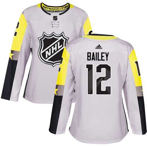 Women's Adidas New York Islanders #12 Josh Bailey Gray 2018 All-Star Metro Division Authentic Stitched NHL