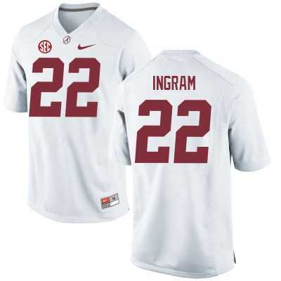 Women's Alabama Crimson Tide #22 Mark Ingram University White College Stitched NCAA Jersey
