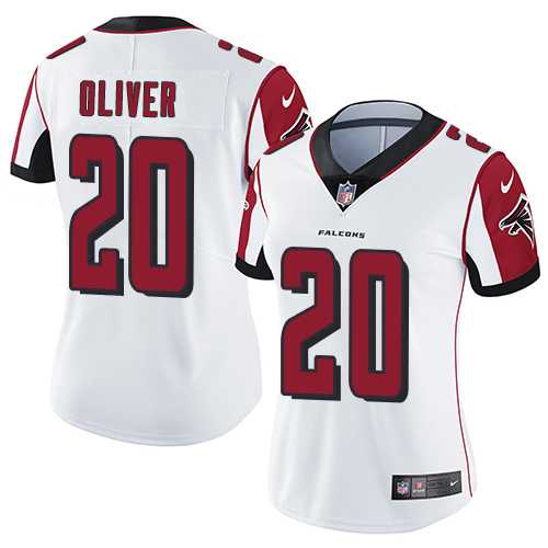 Women's Nike Atlanta Falcons #20 Isaiah Oliver White Stitched NFL Vapor Untouchable Limited Jersey