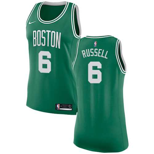 Women's Nike Boston Celtics #6 Bill Russell Green NBA Swingman Icon Edition Jersey