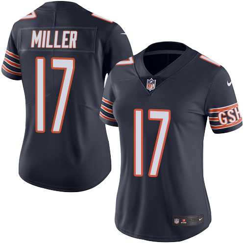 Women's Nike Chicago Bears #17 Anthony Miller Navy Blue Team Color Stitched NFL Vapor Untouchable Limited Jersey
