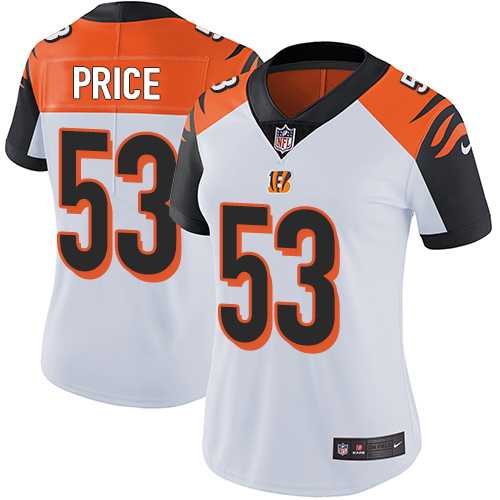 Women's Nike Cincinnati Bengals #53 Billy Price White Stitched NFL Vapor Untouchable Limited Jersey