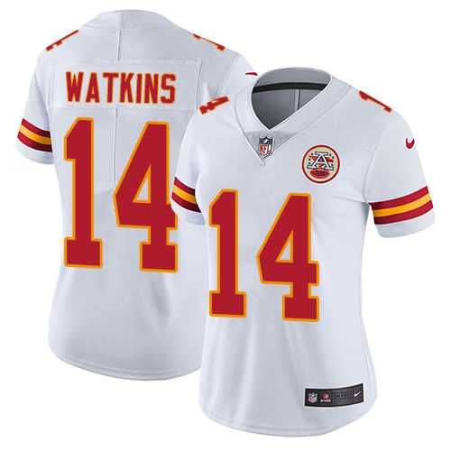 Women's Nike Kansas City Chiefs #14 Sammy Watkins White Stitched NFL Vapor Untouchable Limited Jersey