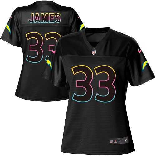 Women's Nike Los Angeles Chargers #33 Derwin James Black NFL Fashion Game Jersey