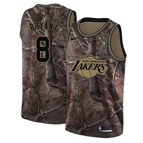 Women's Nike Los Angeles Lakers #8 Kobe Bryant Camo NBA Swingman Realtree Collection Jersey