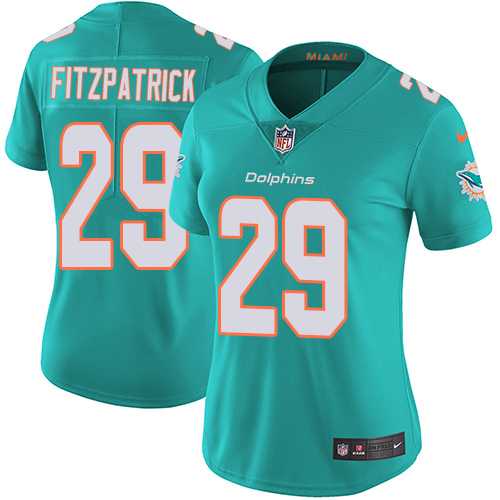 Women's Nike Miami Dolphins #29 Minkah Fitzpatrick Aqua Green Team Color Stitched NFL Vapor Untouchable Limited Jersey
