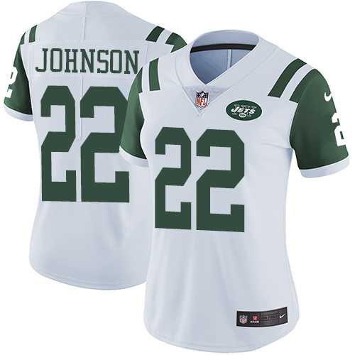Women's Nike New York Jets #22 Trumaine Johnson White Stitched NFL Vapor Untouchable Limited Jersey