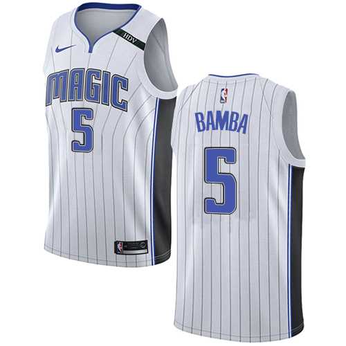 Women's Nike Orlando Magic #5 Mohamed Bamba White NBA Swingman Association Edition Jersey