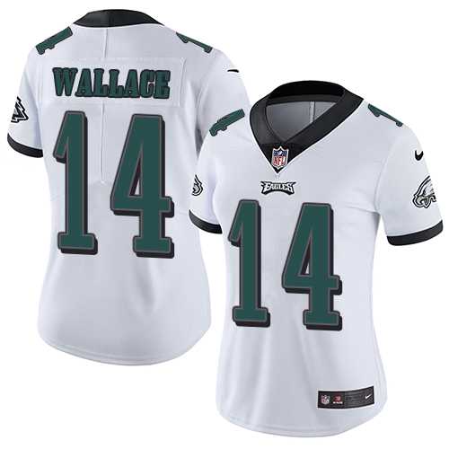 Women's Nike Philadelphia Eagles #14 Mike Wallace White Stitched NFL Vapor Untouchable Limited Jersey