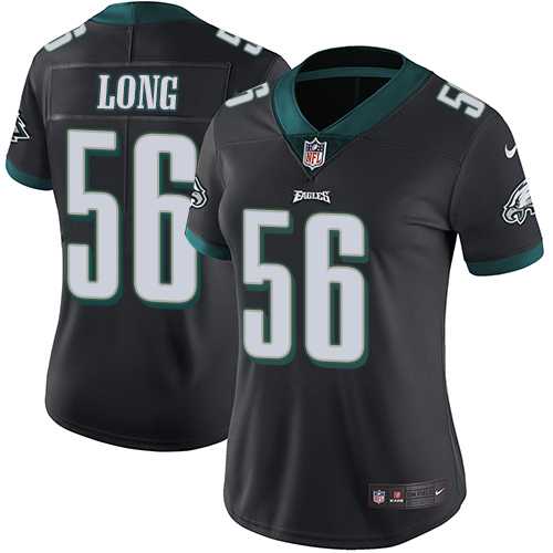 Women's Nike Philadelphia Eagles #56 Chris Long Black Alternate Stitched NFL Vapor Untouchable Limited Jersey